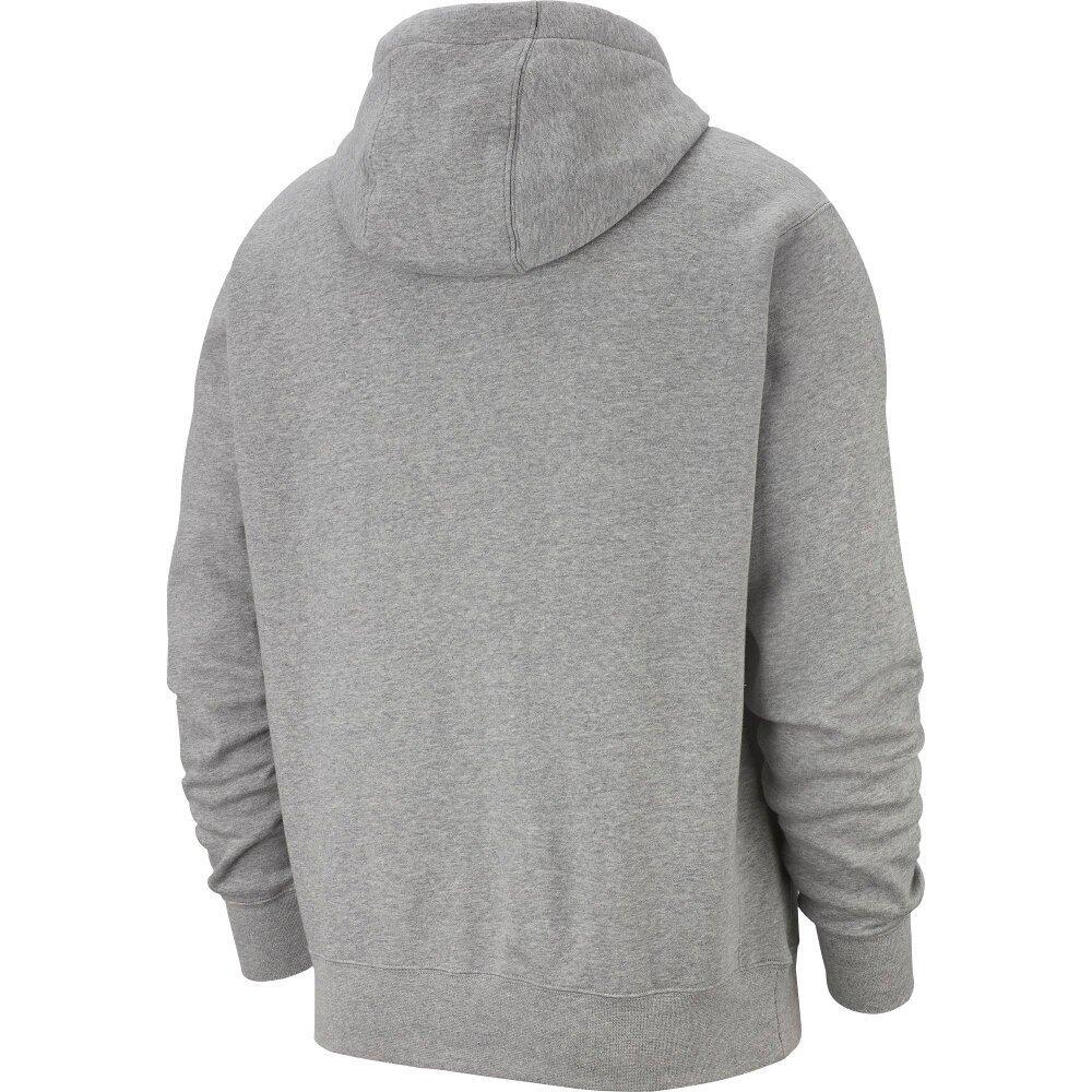 Sweat À Capuche SPORTSWEAR CLUB Adulte (Gris Foncé Chiné / Argenté Mat / Blanc) 2/4