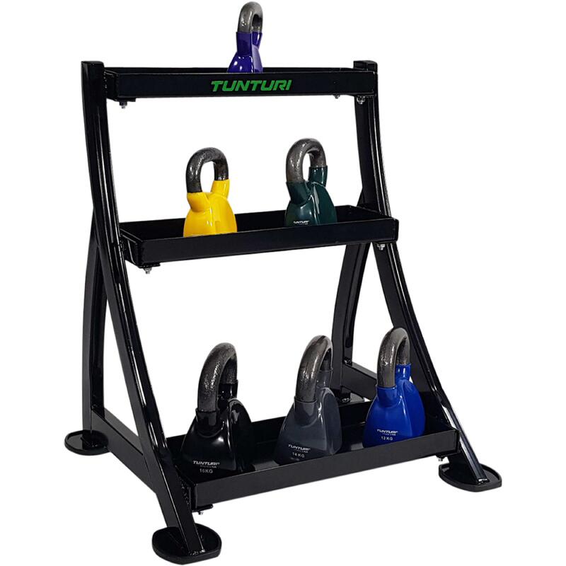Support de rangement rack petit pour kettlebell gyria noir