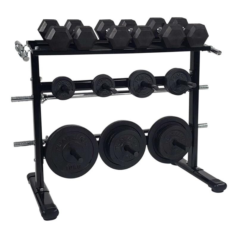 Rack haltere - rack pour haltères et disques noir