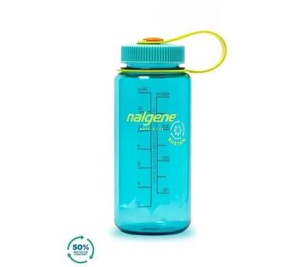 Nalgene Wide-Mouth Flasche - Trinkflasche - 0,5L - BPA-frei - SUSTAIN - Cerulean