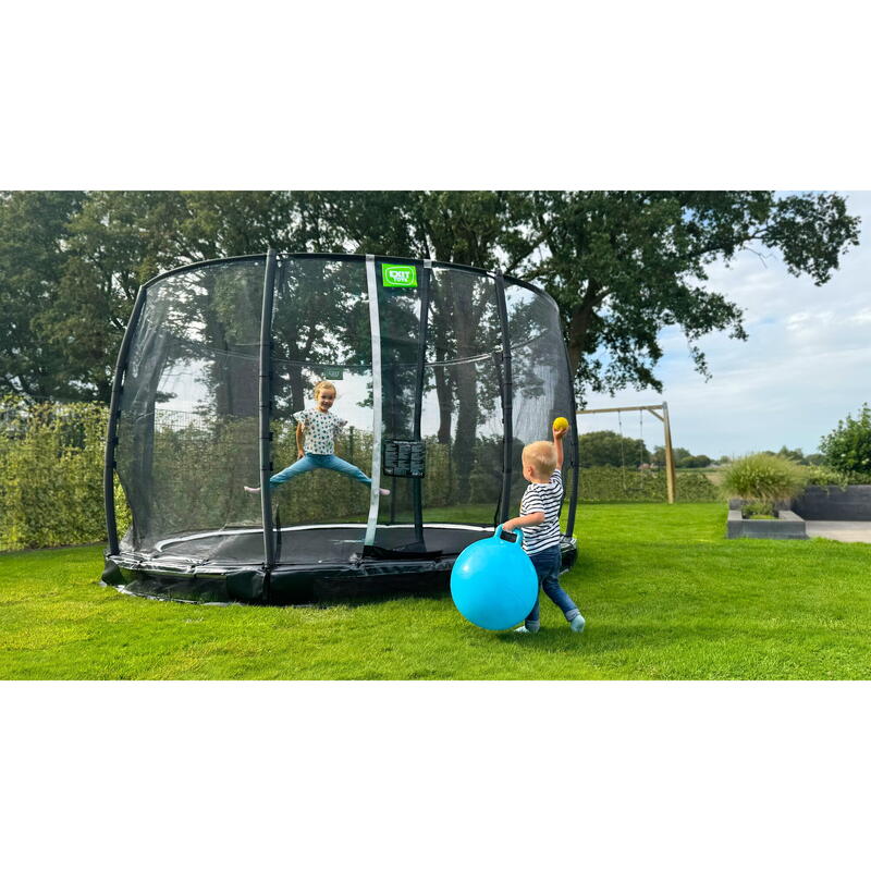 EXIT Allure Premium inground trampoline ø427cm - zwart