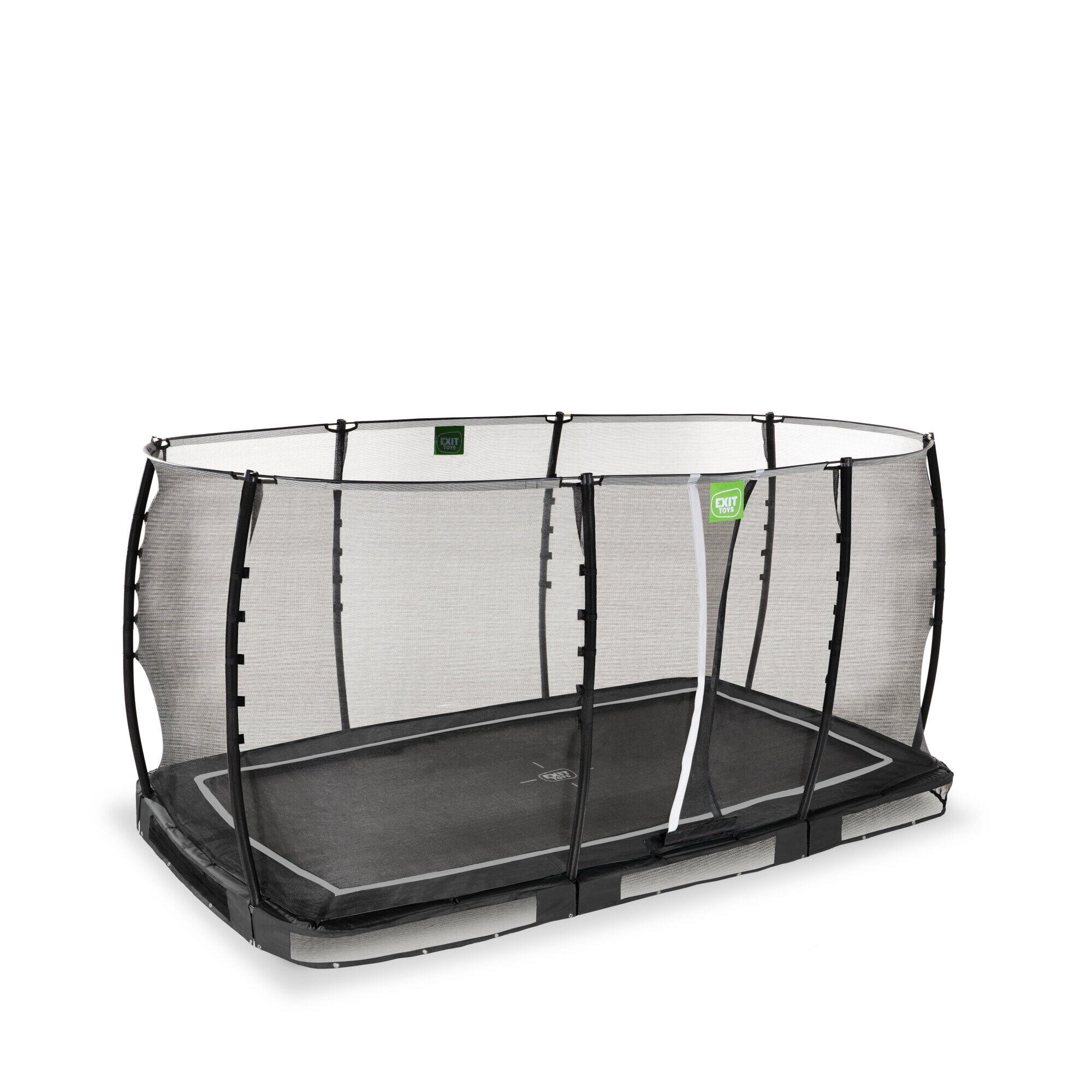 Trampolino elastico interrato EXIT Allure Classic 244x427cm - nero 2/7