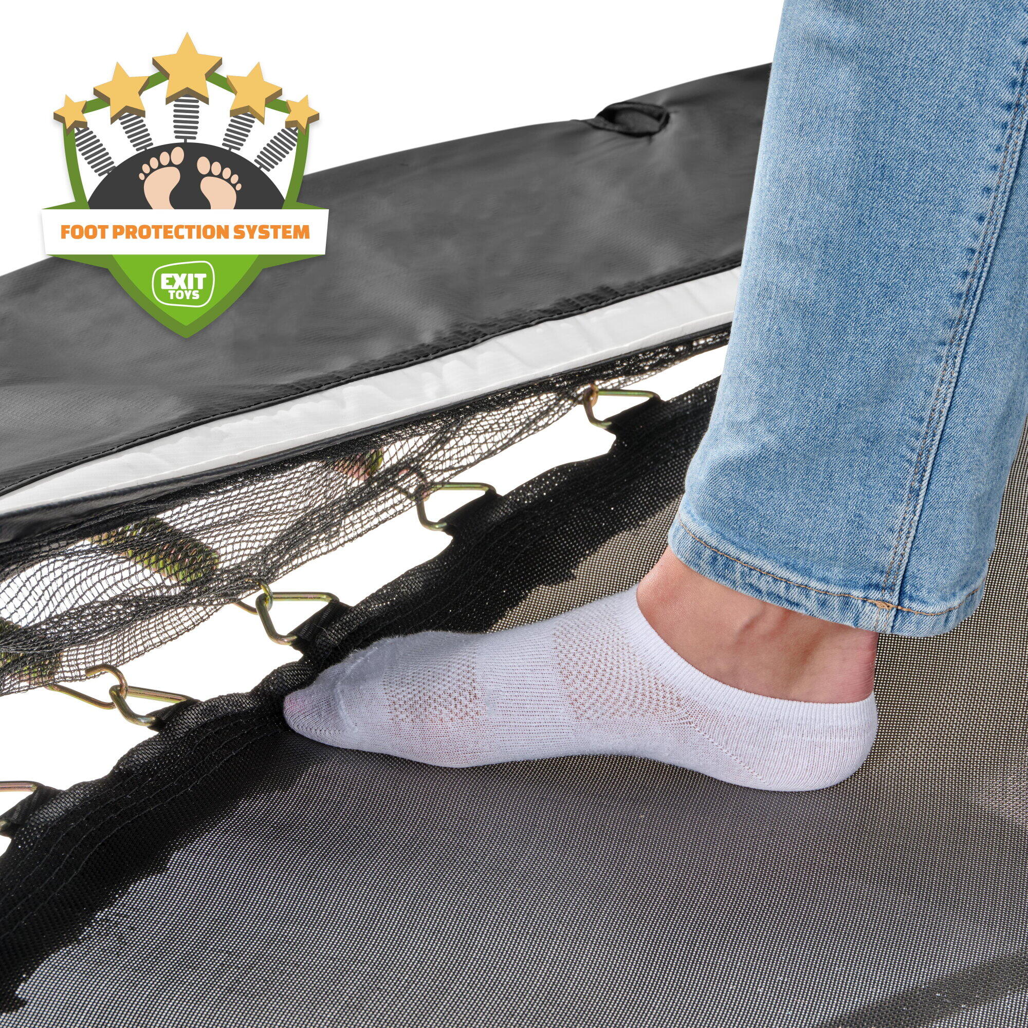 Trampolino elastico EXIT Allure Premium ø366cm - nero 3/7