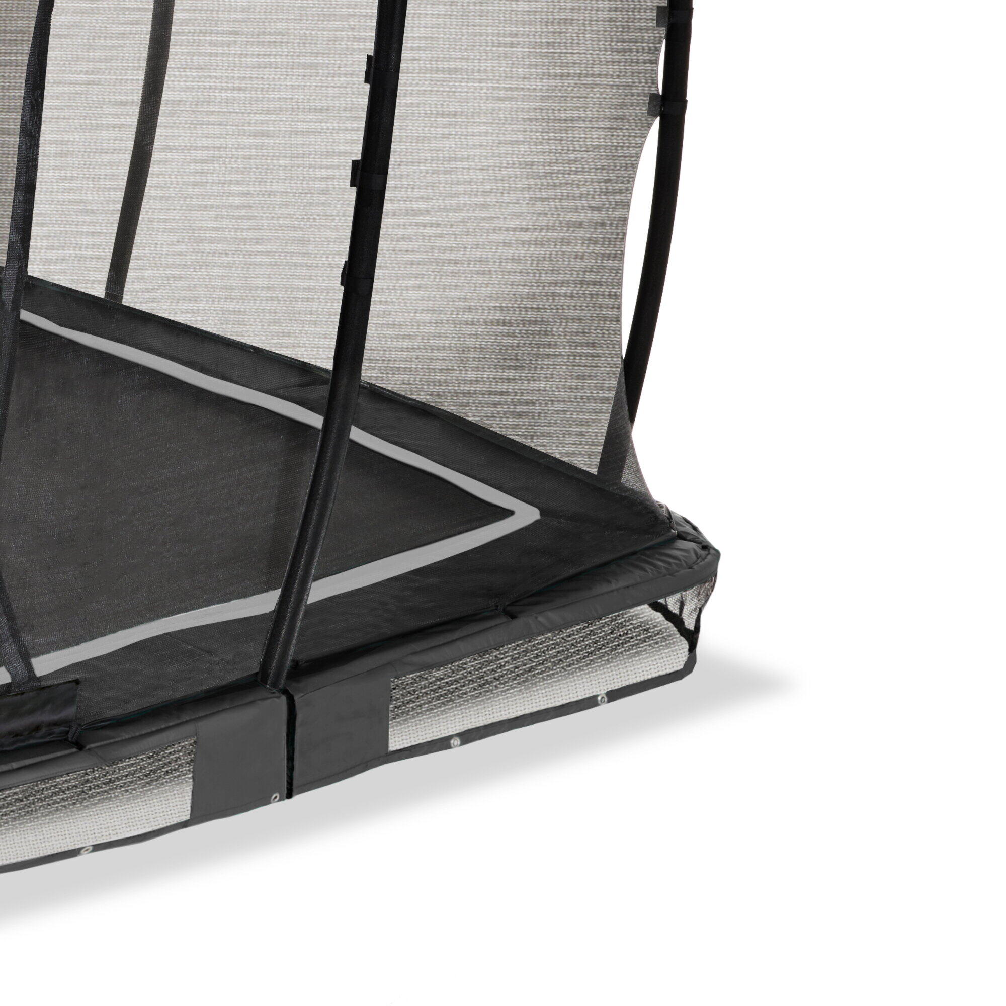 Trampolino elastico interrato EXIT Allure Classic 214x366cm - nero 4/7