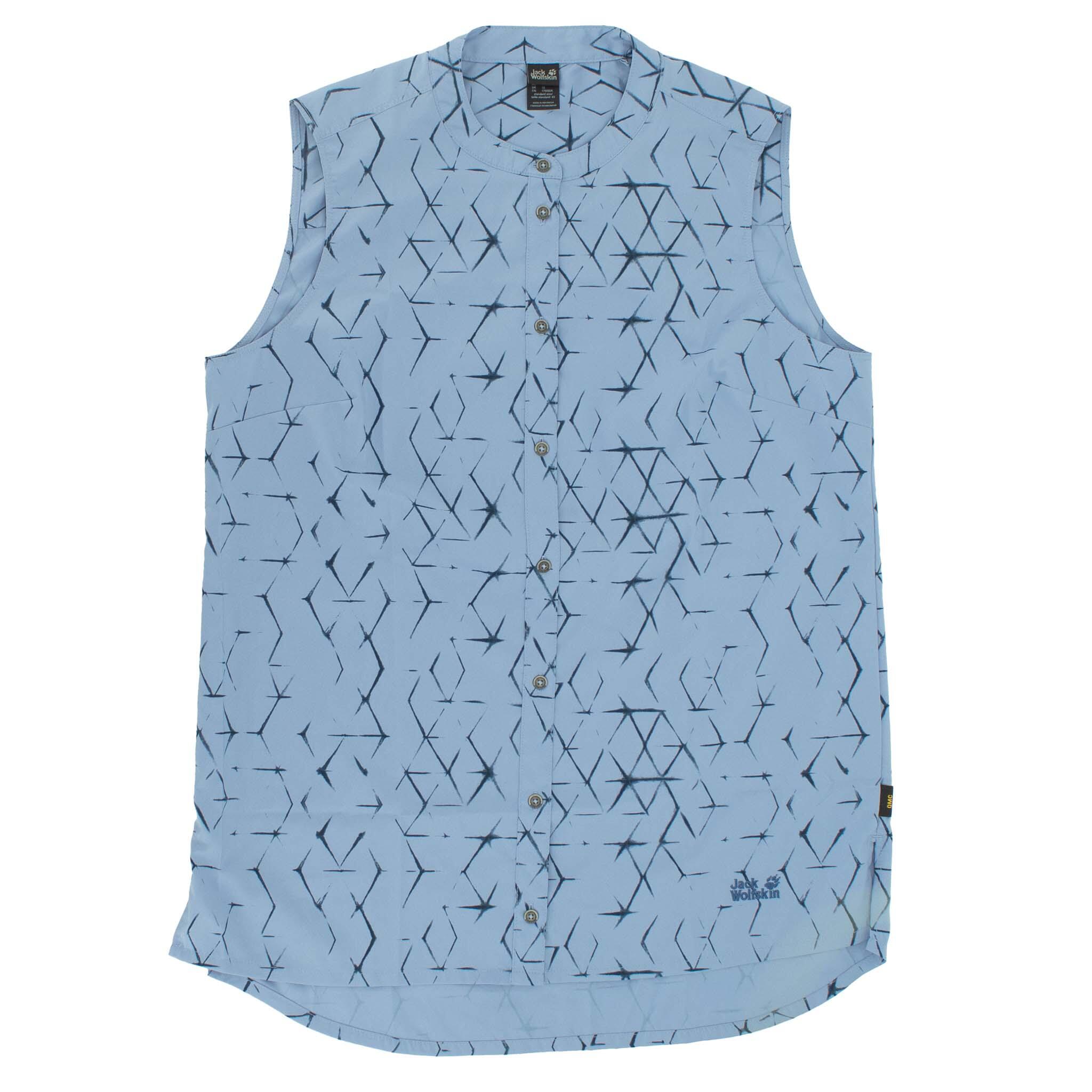 Bluse Sonora Shibori Bluse Damen Shirt in Blau 1/2