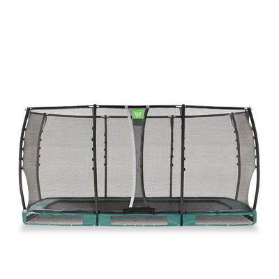 Exit allure premium inground trampoline 244x427cm - groen