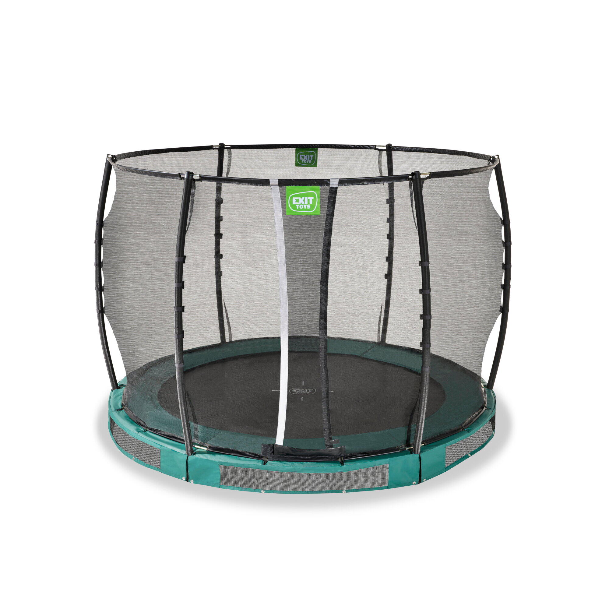 Trampolin inground Kinder Allure rund ø305cm mit Sicherheitsnetz grün 2/7