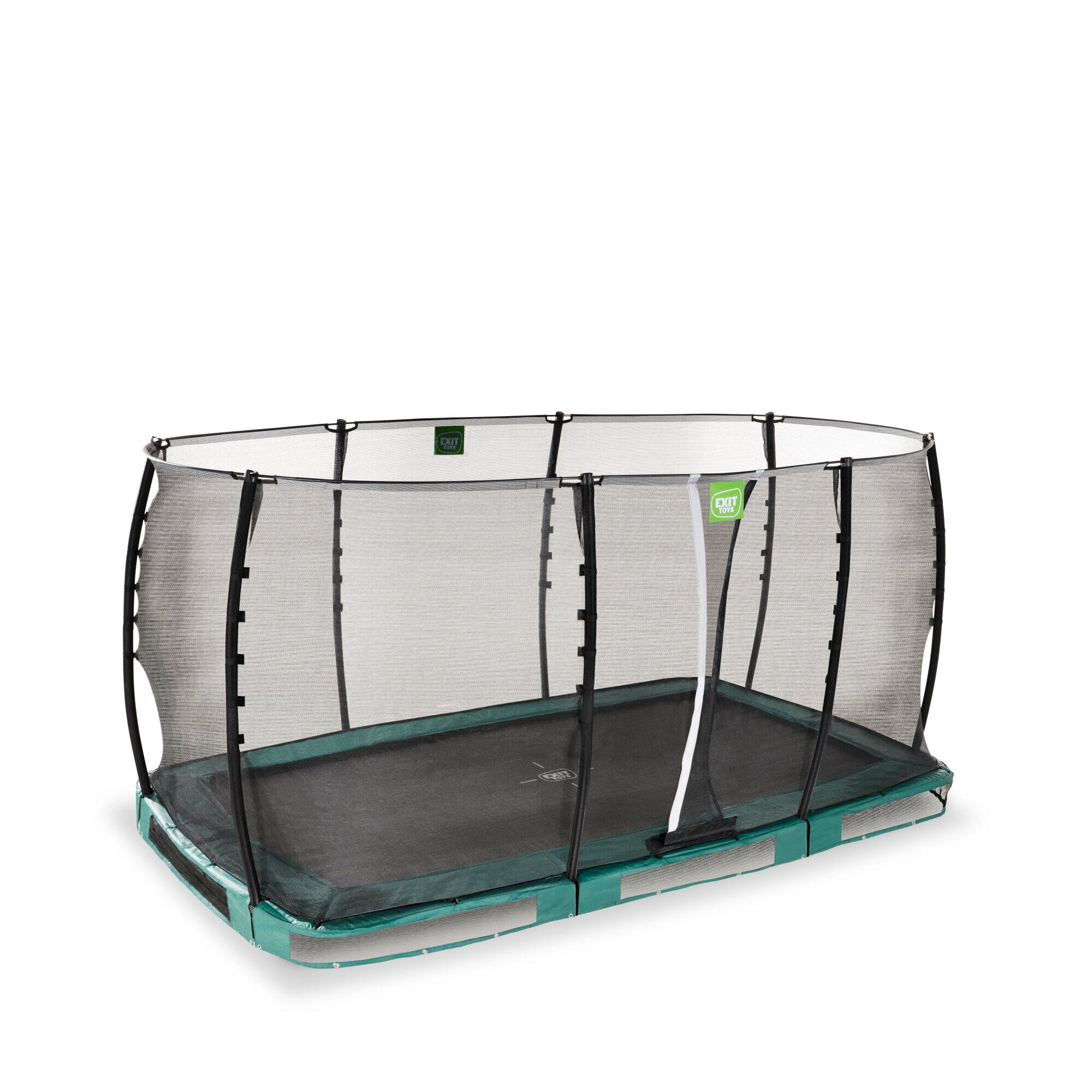 Trampolino elastico interrato EXIT Allure Classic 244x427cm - verde 2/7