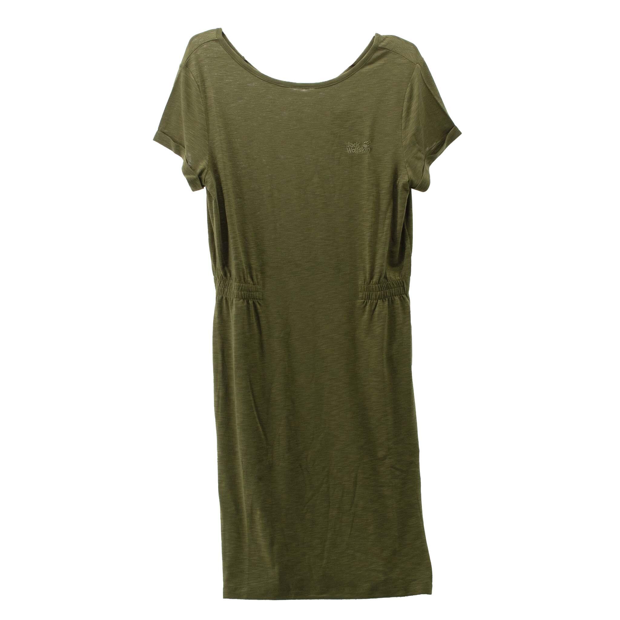 JACK WOLFSKIN Kleid Travel Dress in Grün