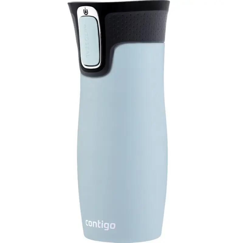 Contigo West Loop Stainless Steel Travel Mug with AUTOSEAL® Lid, 16oz, Iced Aqua