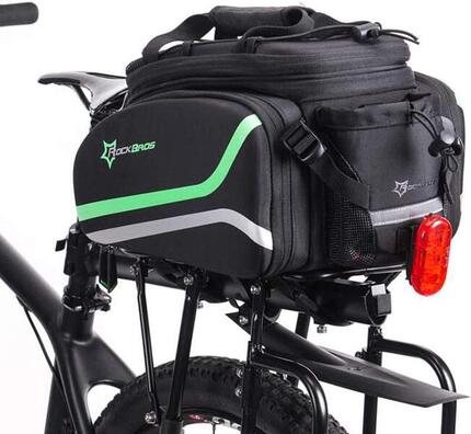 Wasserdichte und faltbare Fahrrad-Gepäckträgertasche, 10-35 L
