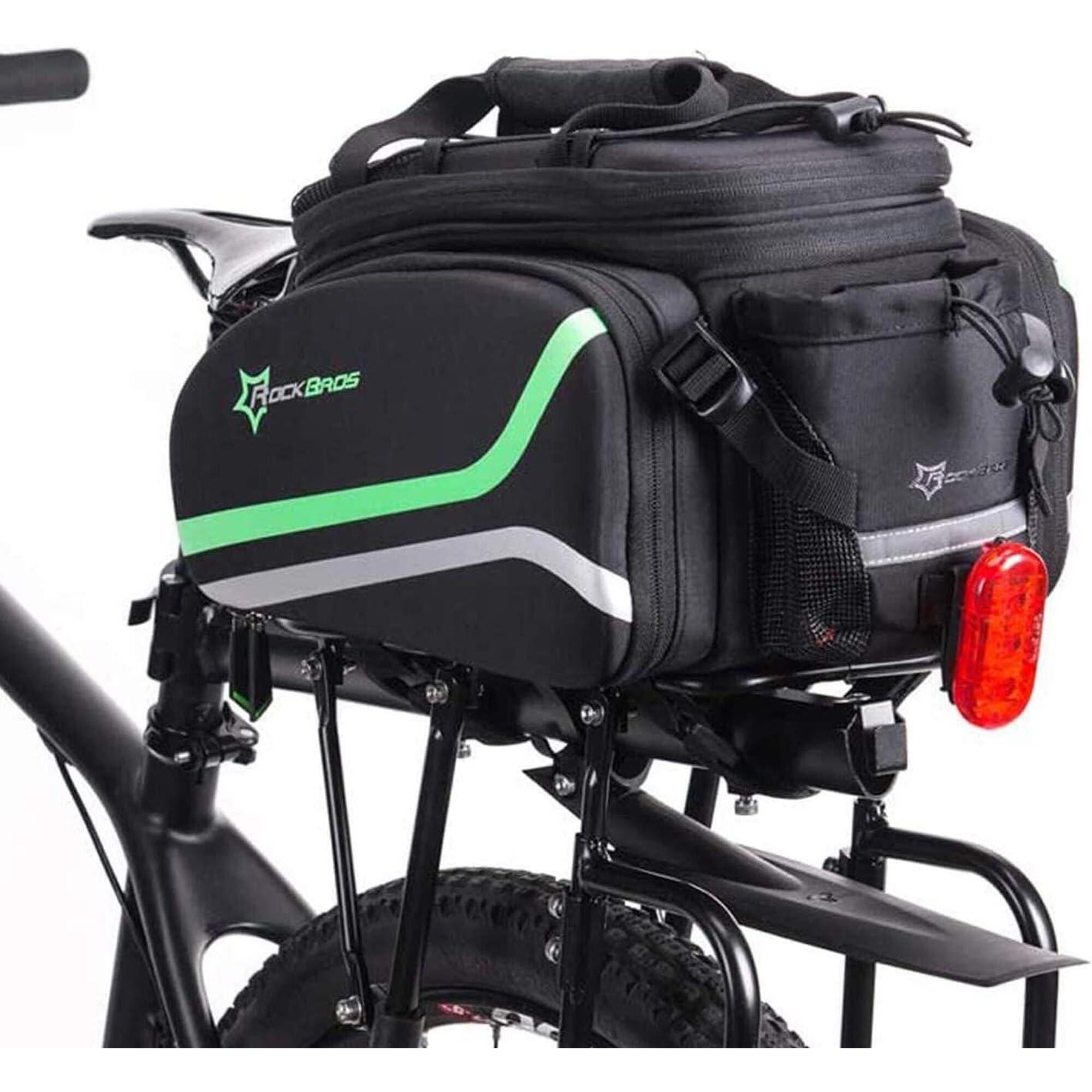 Rockbros - Sacoche De Porte-bagages Arrière Étanche Et Pliable, 10-35 L - Sacoche Vélo - Noir - Decathlon