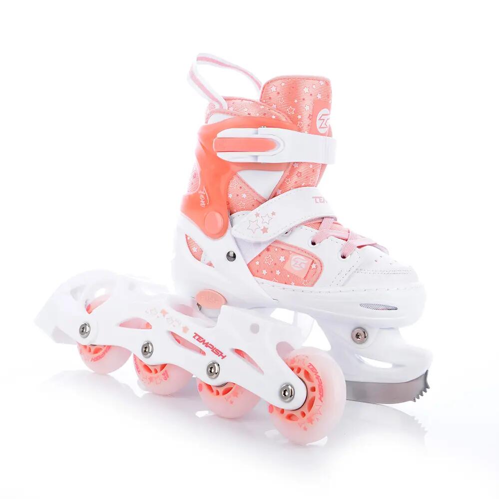 Adjustable LED roller skates for girls Tempish RS TON Duo
