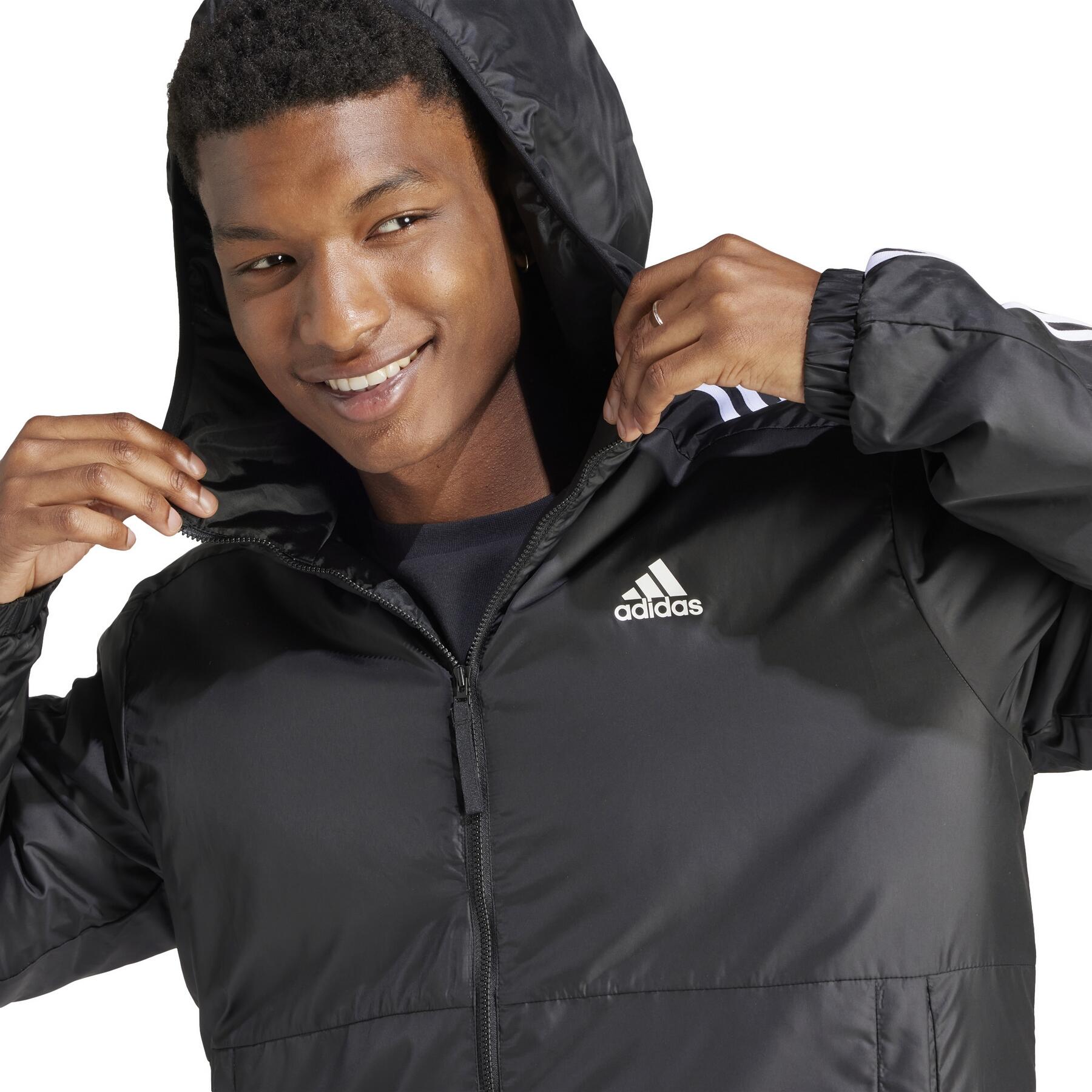 Kurtka Essentials 3-Stripes Insulated Hooded 6/6