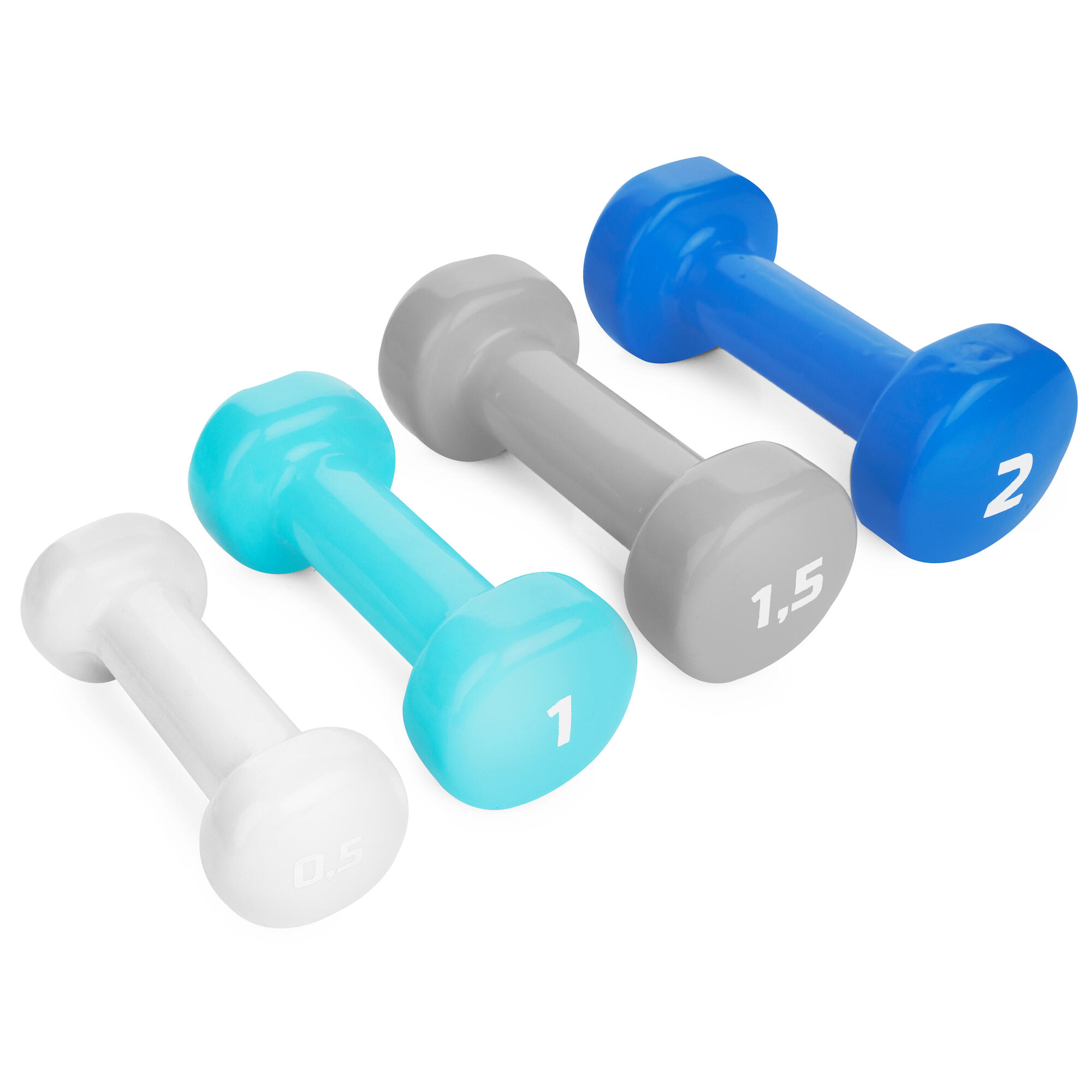 Un juego de mancuernas de vinilo Spokey SHAPE IV 2 x 0,5 kg 5/5