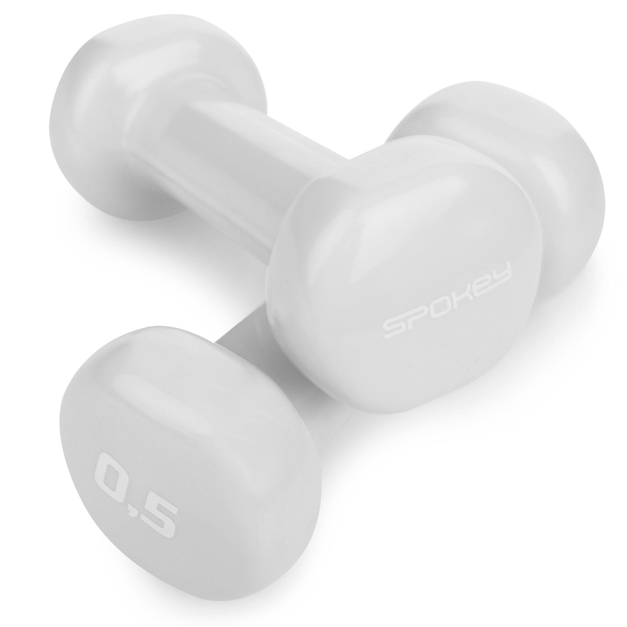 Un juego de mancuernas de vinilo Spokey SHAPE IV 2 x 0,5 kg 2/5