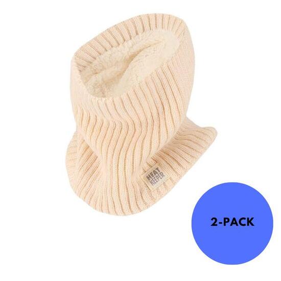 Heatkeeper – Damen – Damen-Snood – gebrochenes Weiß – 2 Stück