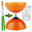 Diabolo Beach met lager - Oranje + aluminium stokken groen + 5 m touw