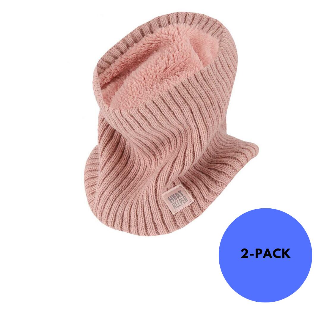 HEAT KEEPER Heatkeeper - Colsjaal dames- dames - Roze - 2 Stuks