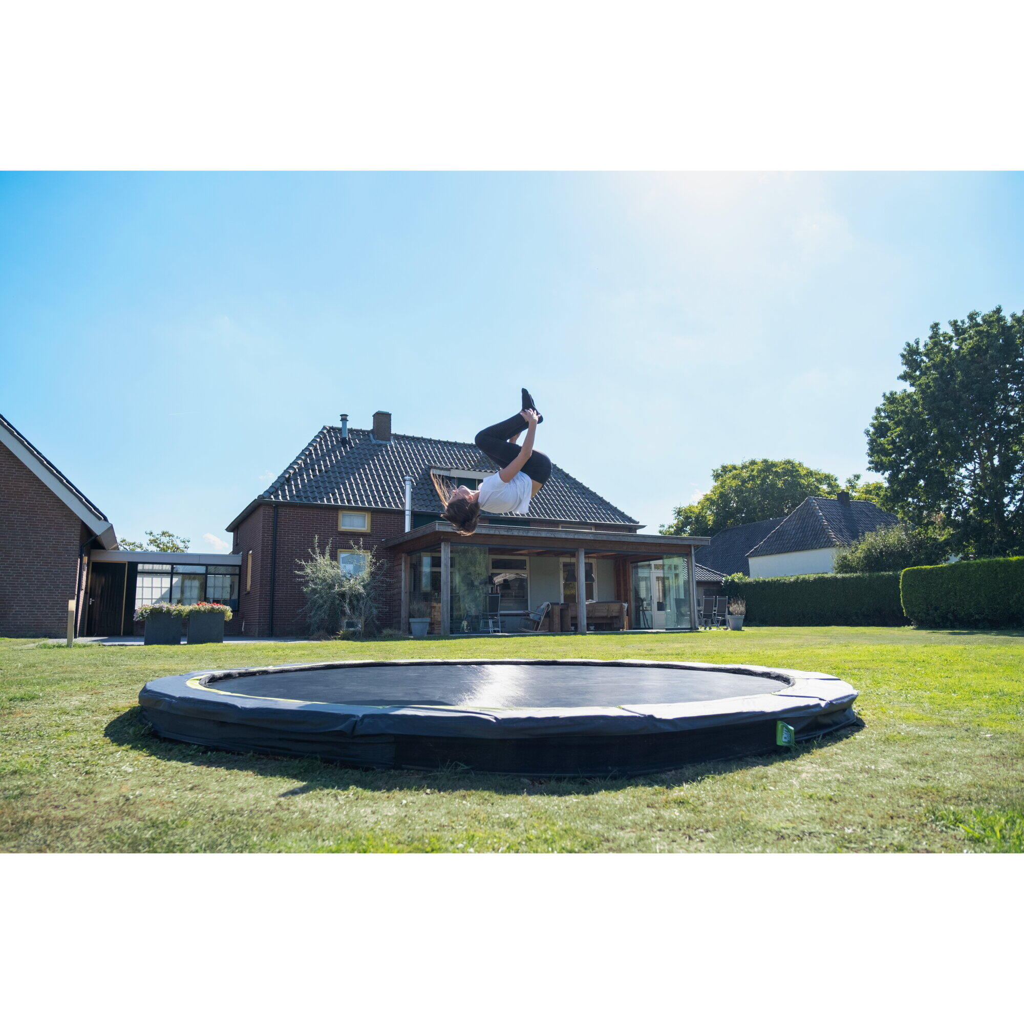 EXIT Silhouette inground sports trampoline ø305cm - zwart 6/7