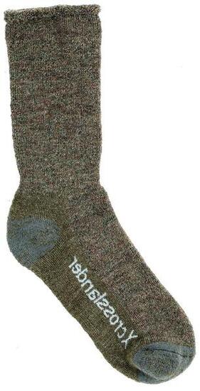 Crosslander® Merinosocken oliv Jagdsocken Outdoorsocken ohne starkes Bündchen