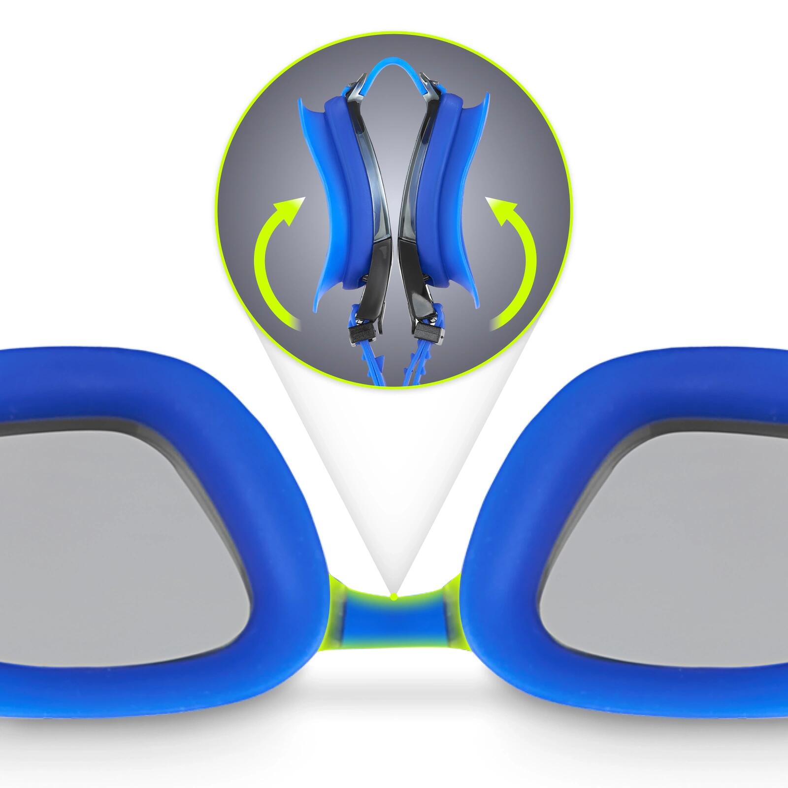 Occhialini Nuoto Anti-Fog Filtro UV Silicone TSUNAMI con Custodia 6/7