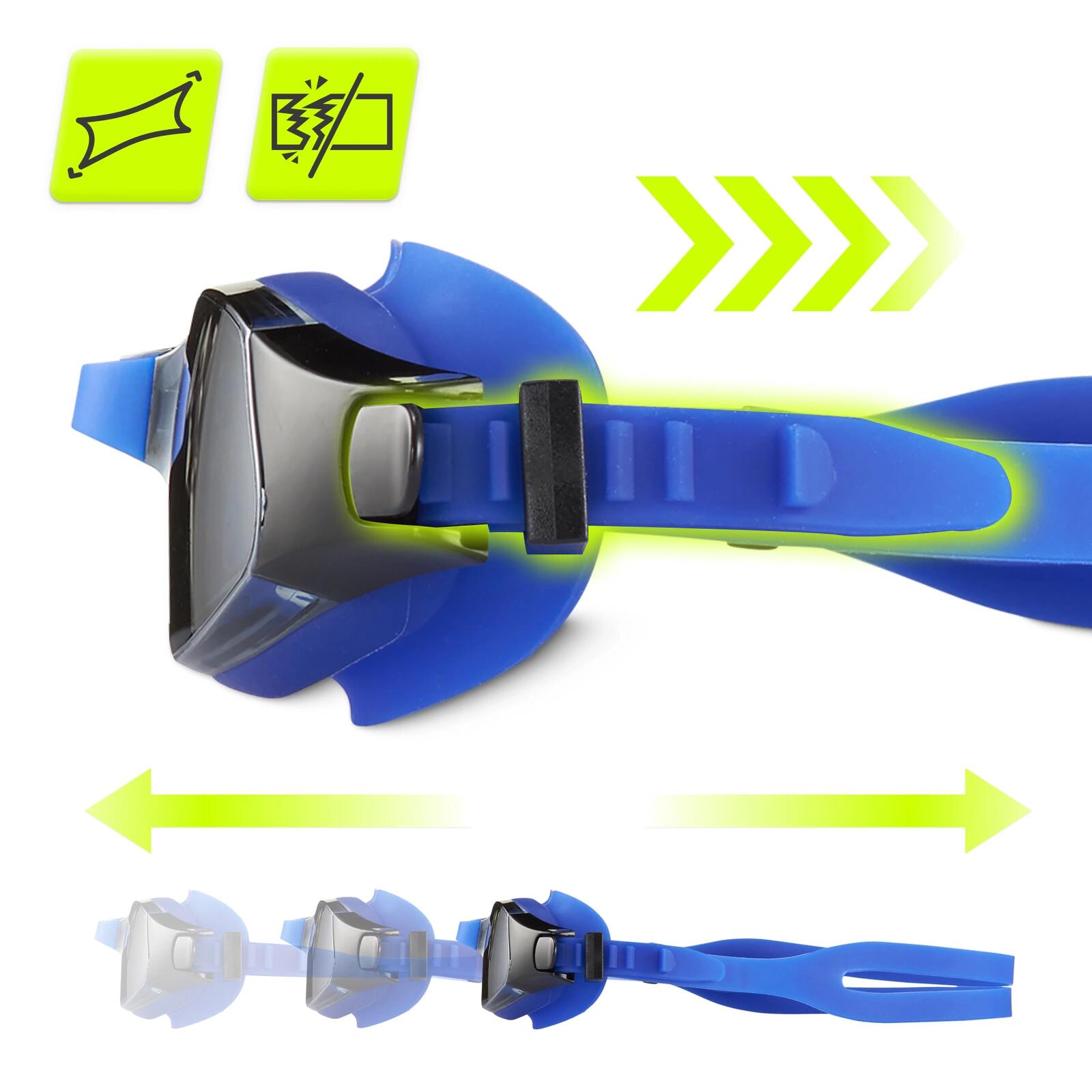 Occhialini Nuoto Anti-Fog Filtro UV Silicone TSUNAMI con Custodia 5/7