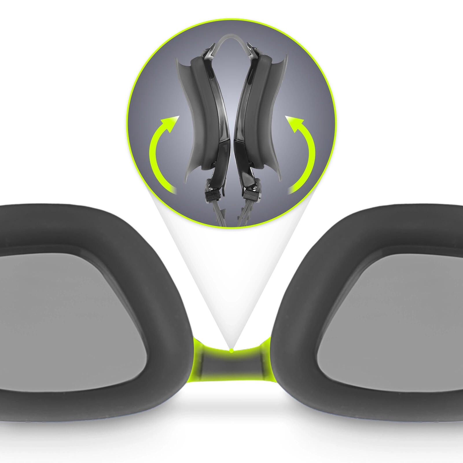 Occhialini Nuoto Anti-Fog Filtro UV Silicone TSUNAMI con Custodia 6/7