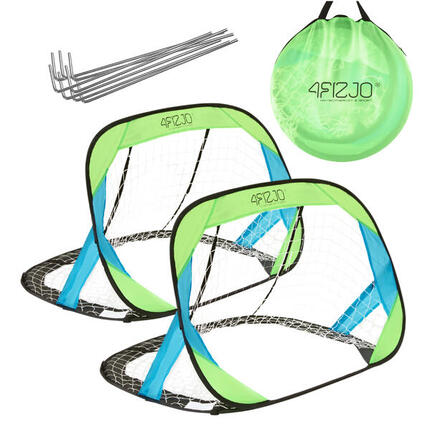 Faltbares Fußballtor POP-UP 4FIZJO für Kinder, 2er-Set