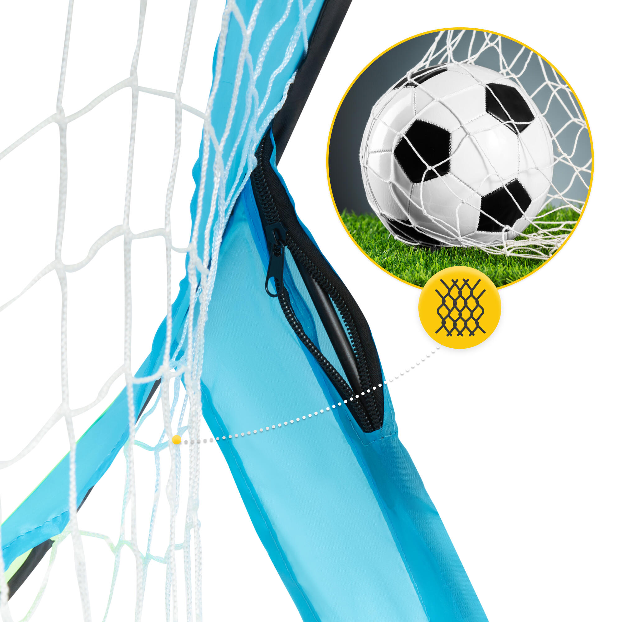 Faltbares Fußballtor POP-UP 4FIZJO für Kinder, 2er-Set 6/7