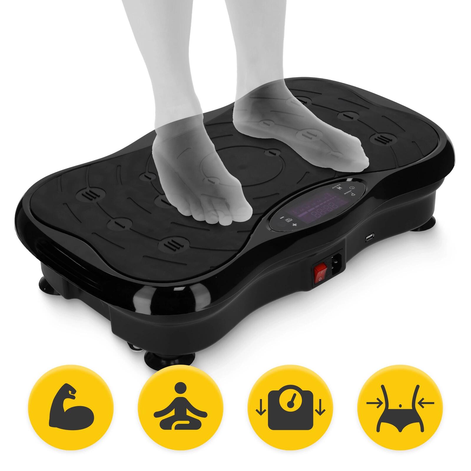 Piattaforma vibrante Bluetooth LCD 99 Velocità 150kg 4FIZJO ULTRA + 3/7