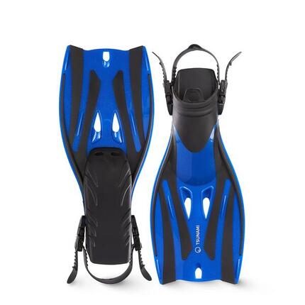 Kinder Tauchflossen TSUNAMI Schwimmflossen Schnorcheln Verstellbar Kinderflossen