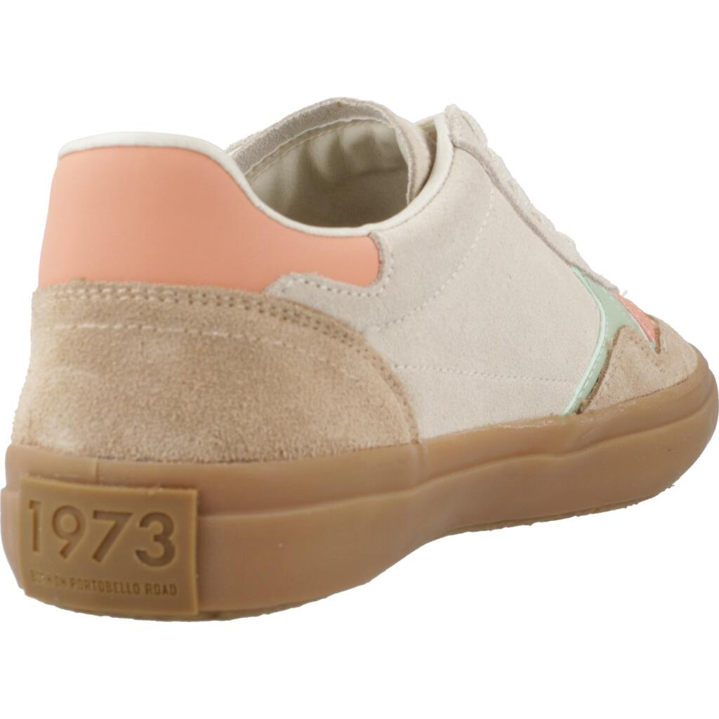 Baskets Pepe Jeans Modèle Travis Retro W Couleur Beige 3/5