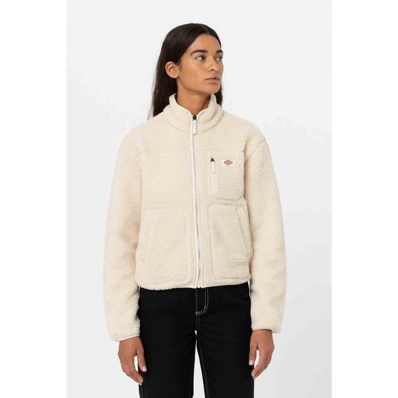 Chaqueta Mujer Dickies Mount Hope Fleece W Wh Blanco