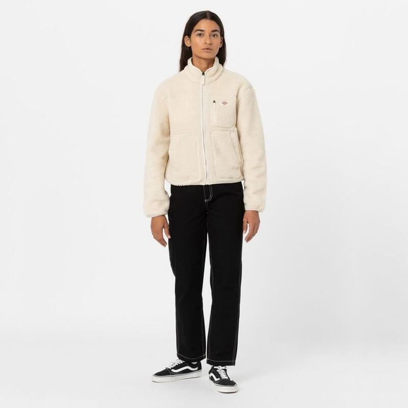 Chaqueta Mujer Dickies Mount Hope Fleece W Wh Blanco