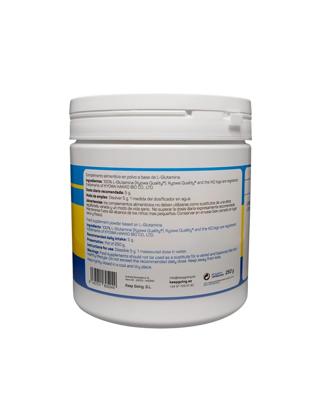 L-Glutamina pura 100% Kyowa 250g 2/4