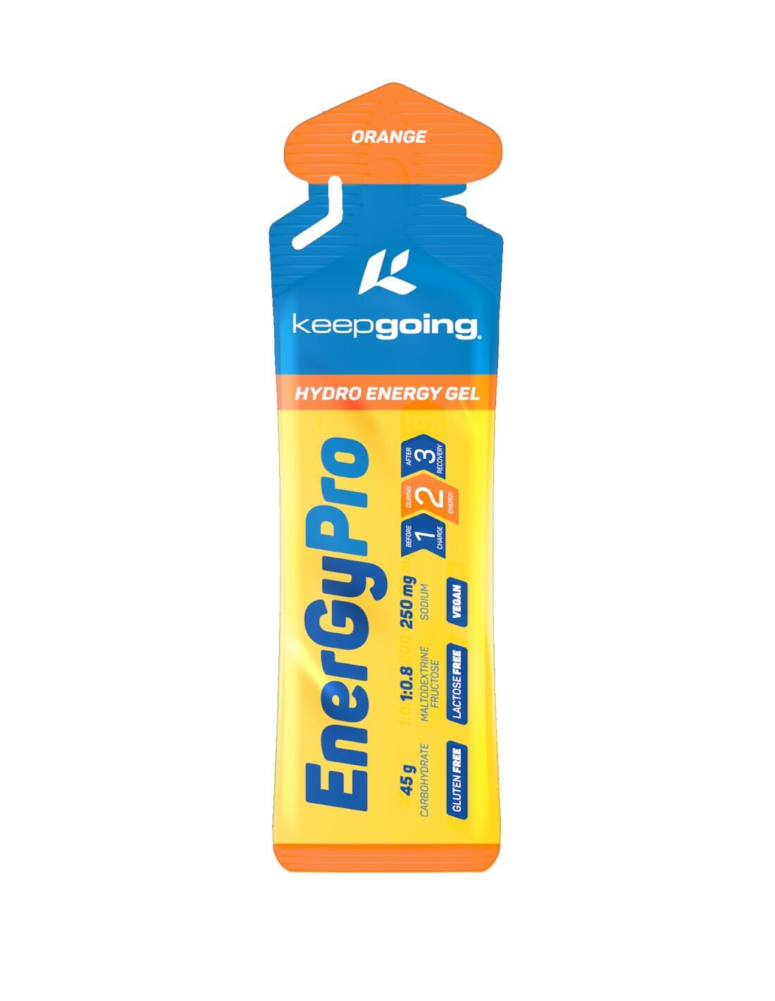Gel Energético Energía Pro "EnergyPro Gel" Sabor Naranja 1 ud x 75g 1/4