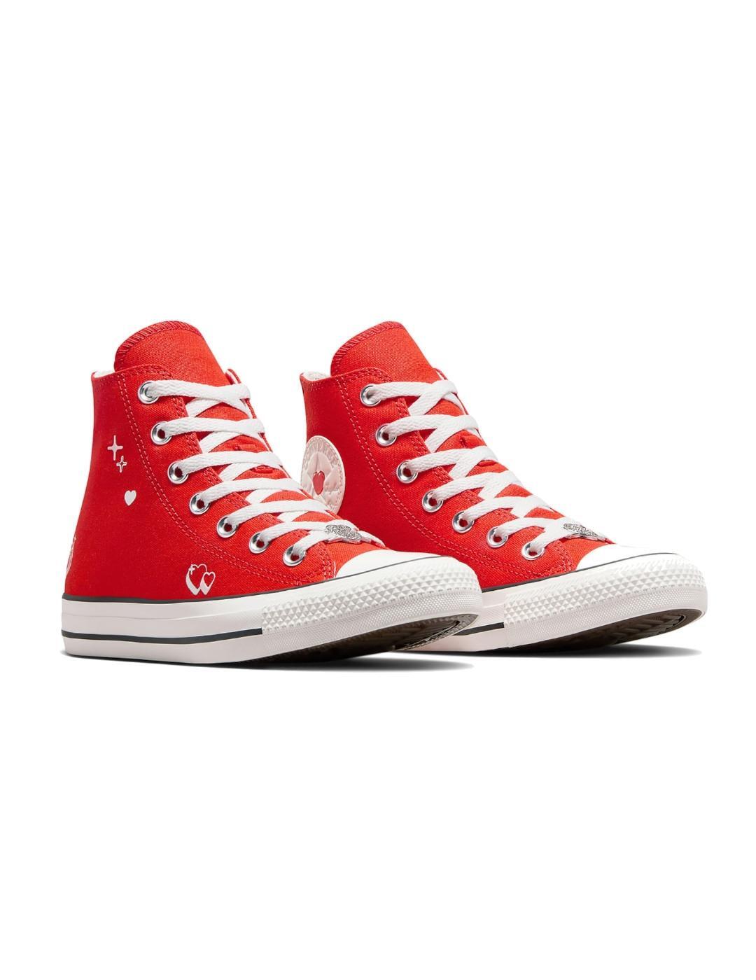 Chaussures pour femme Converse All star hi Rouge 2/7