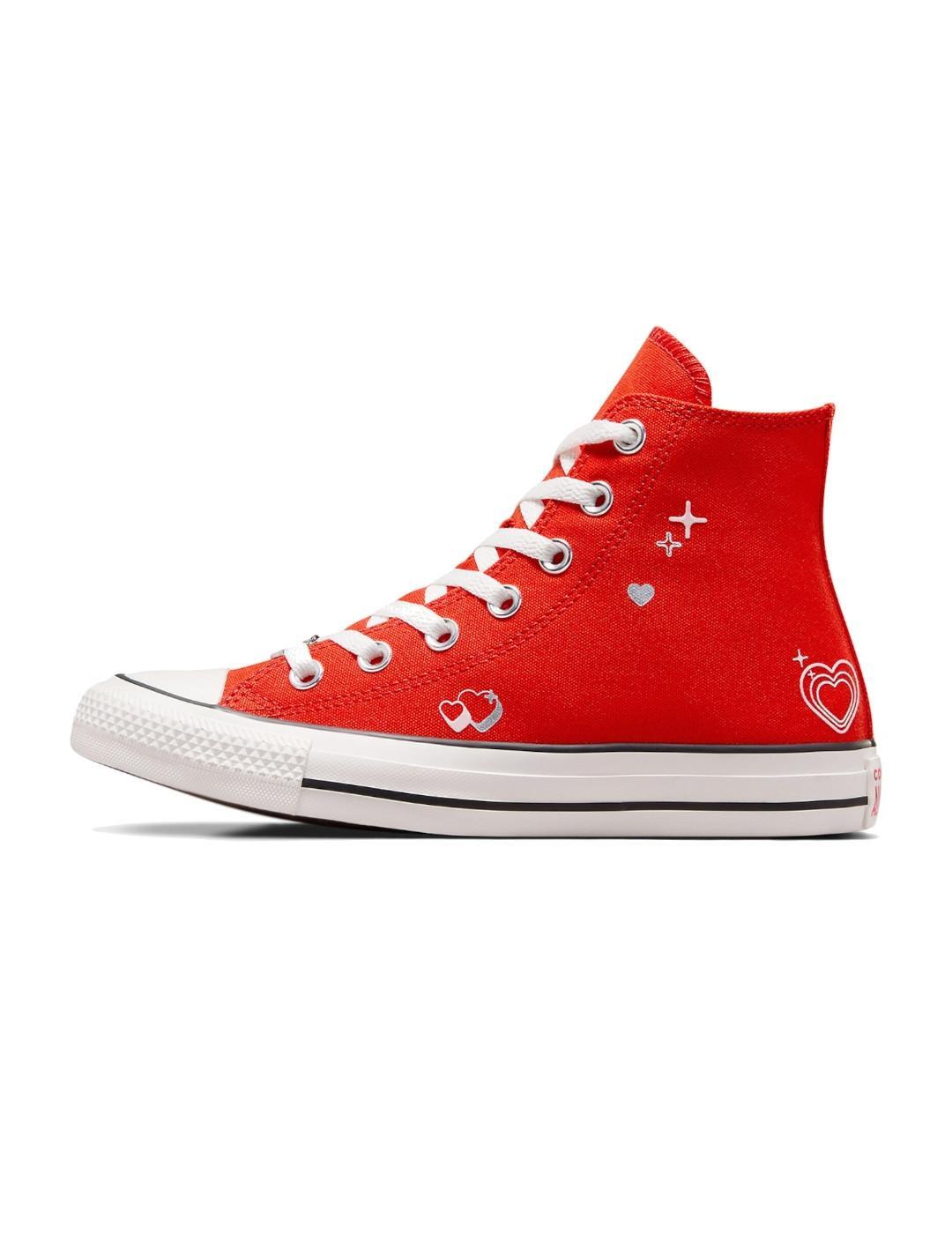 Chaussures pour femme Converse All star hi Rouge 3/7