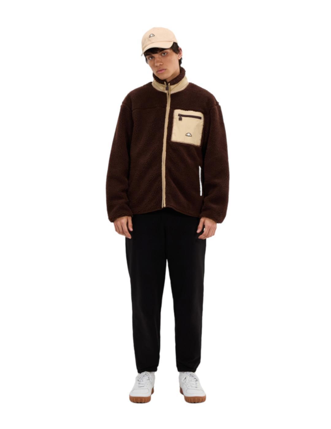 Vestes pour hommes Ellesse Viterbo Marron 3/5