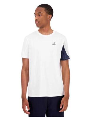 Maglietta da uomo Le Coq Sportif Heritage Bianca