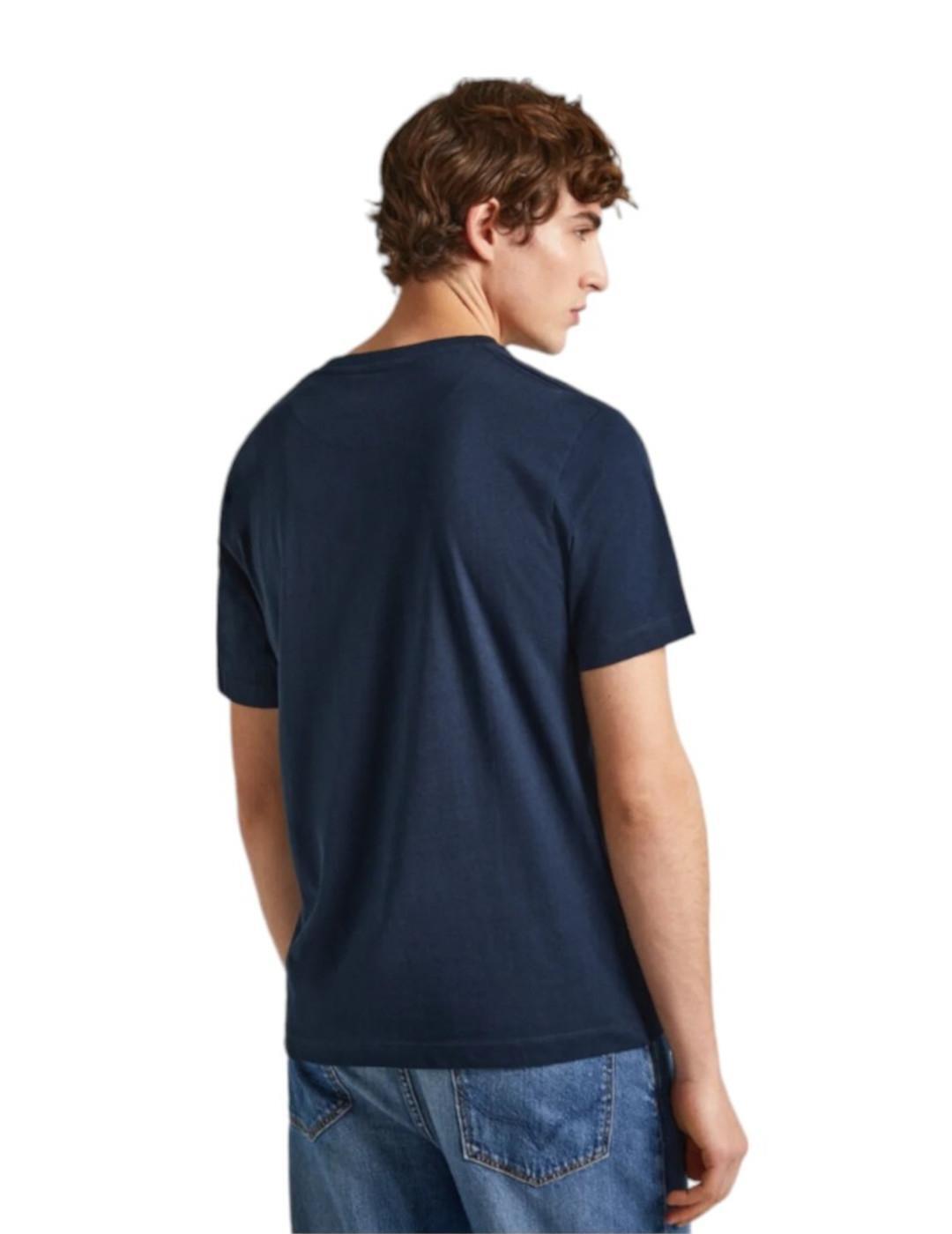 Maglietta da uomo Pepe jeans Dulwich Blu 3/5