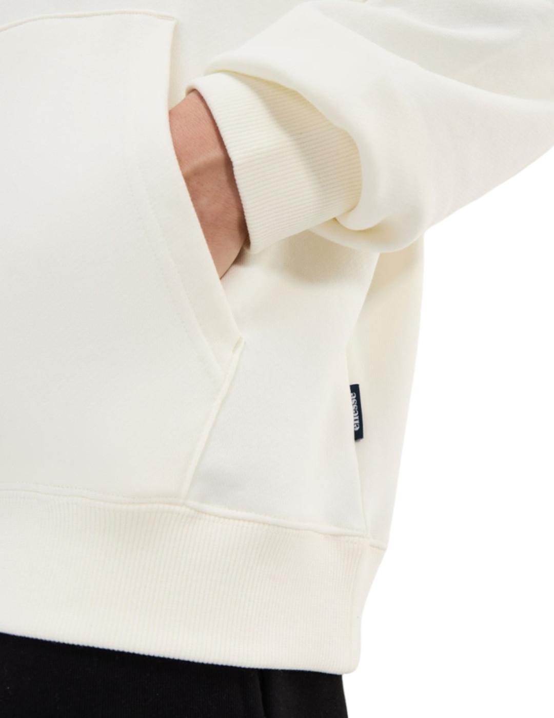 Felpe in pile per uomo Ellesse Arliona Bianco. 5/5