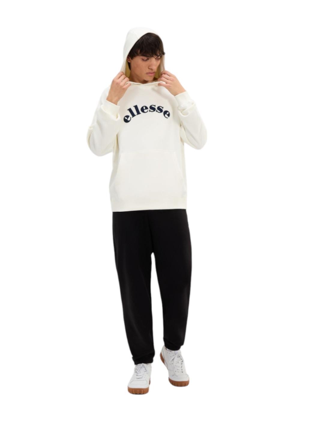Felpe in pile per uomo Ellesse Arliona Bianco. 3/5