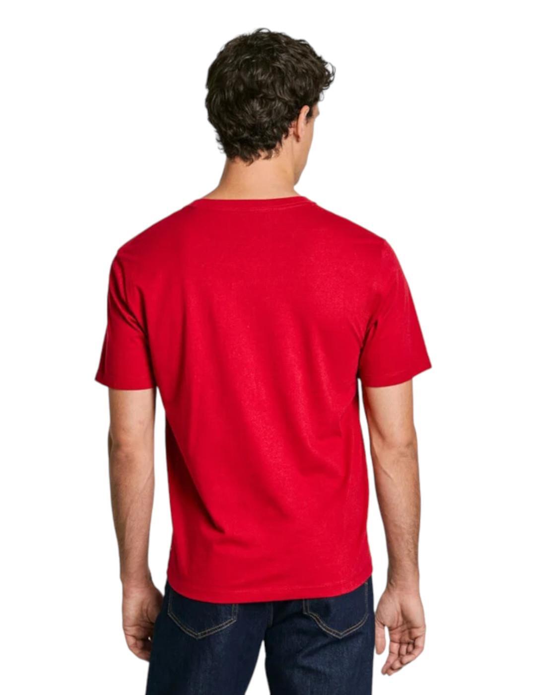 Short sleeve T-shirt for Men Pepe jeans Eggo Red 3/6
