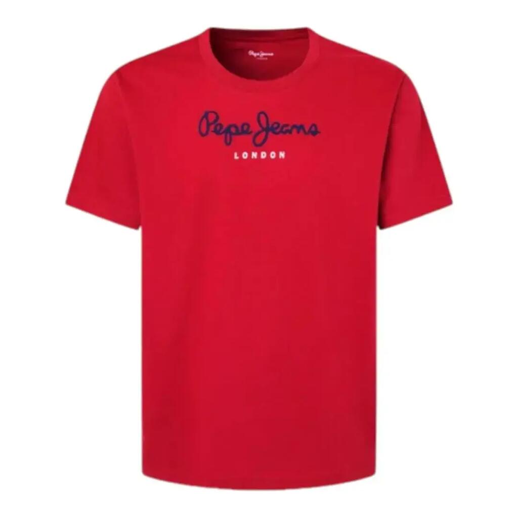 T-shirt à manches courtes pour homme Pepe jeans Eggo Rouge