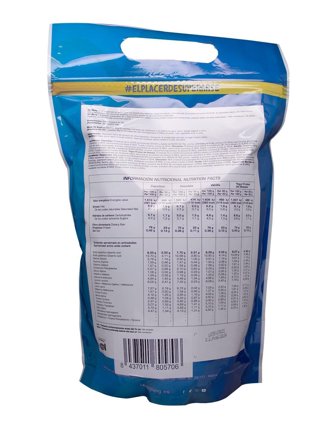 Proteína Iso Whey "Iso Whey Protein" Sabor Chocolate 1kg 2/4