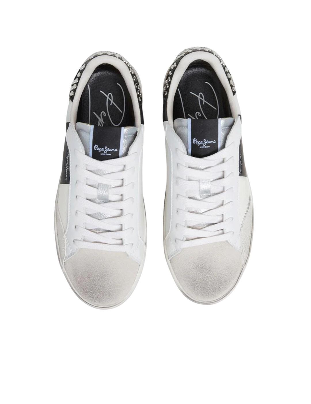 Zapatillas para Mujer Pepe jeans Lane glam Blanco 3/4