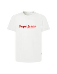 T-shirt à manches courtes pour homme Pepe jeans Portobello Blanc