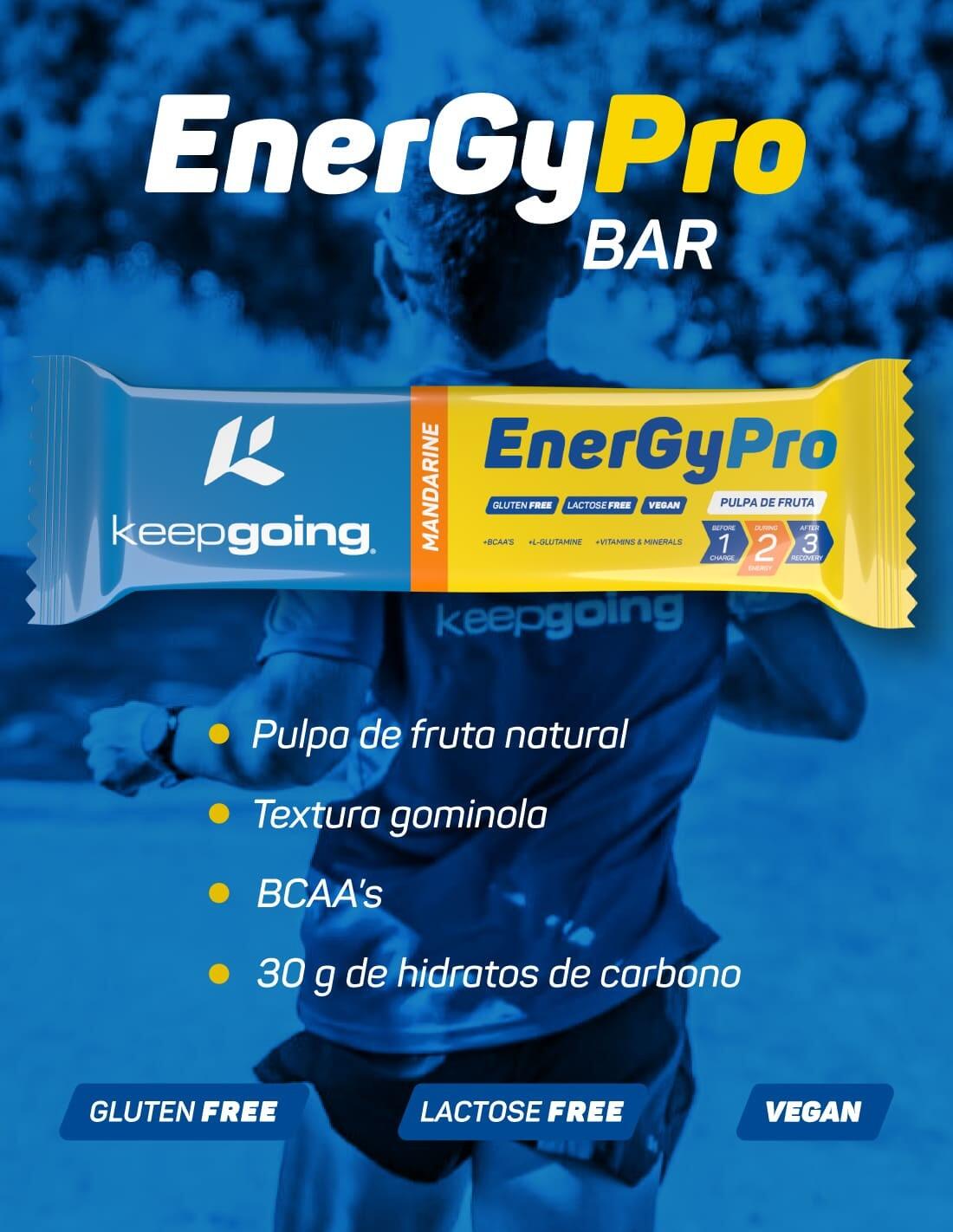 Barrita Energética Natural Energía Pro "EnergyPro Bar" de Mandarina 1x40g 5/6